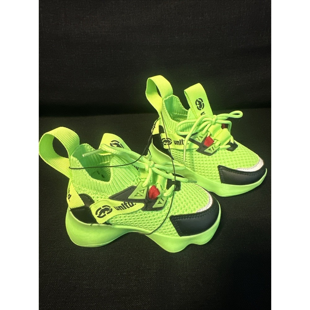 ECKO UNLTD Toddler Boy's Bright Green Sneakers Size 6 Mesh New